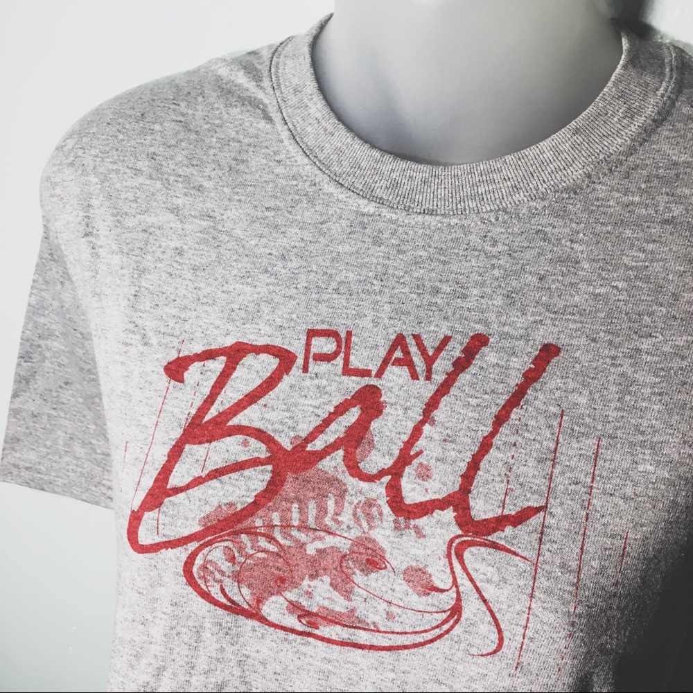 Baseball Tshirt Womens Play Ball World Series
